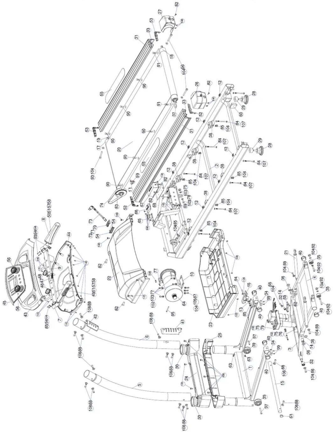 Maxxus TX 6.3 - Explosionszeichnung - 1