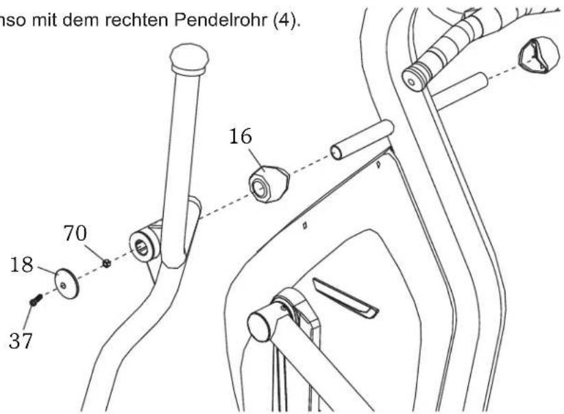 Maxxus CX 8.3 Crosstrainer - Schritt 2: Montage der Pendelrohre - 1