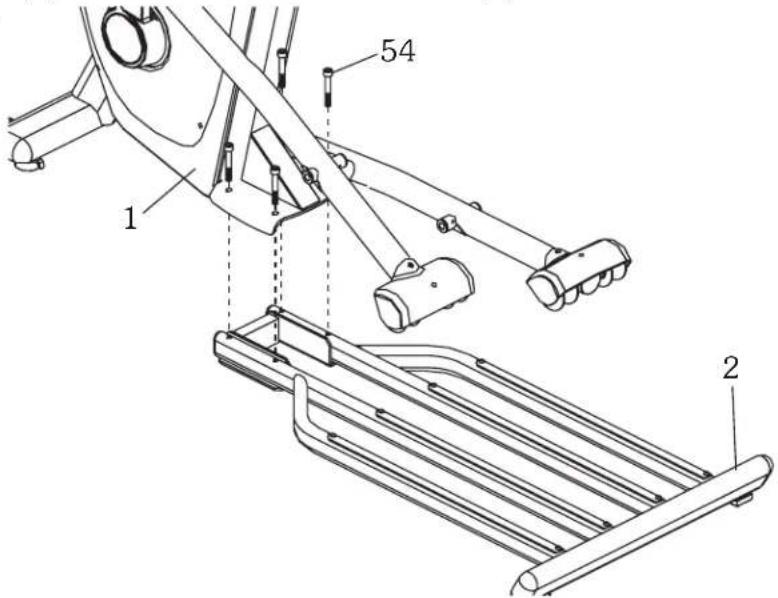 Maxxus CX 8.3 Crosstrainer - Schritt 1: Montage des Gleitrahmens - 1