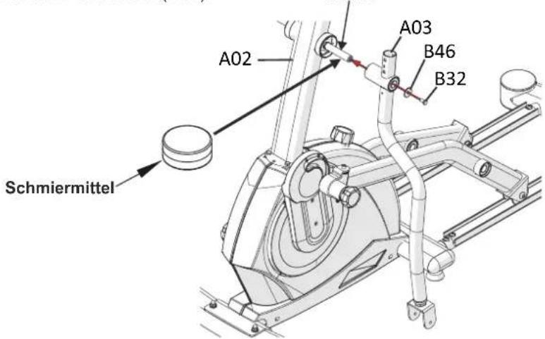 Maxxus CX 7.4 Crosstrainer - Schritt 5: Montage der Pendelrohre - 1