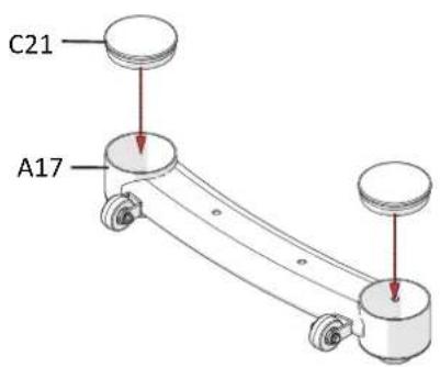 Maxxus CX 7.4 Crosstrainer - Schritt 1: Montage des Standfußes - 1