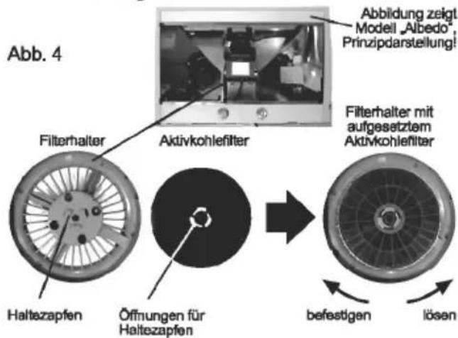 ORANIER Virazon 100 E - Aktivkohlefilter austauschen (nur bei Umluftbetrieb) - 1