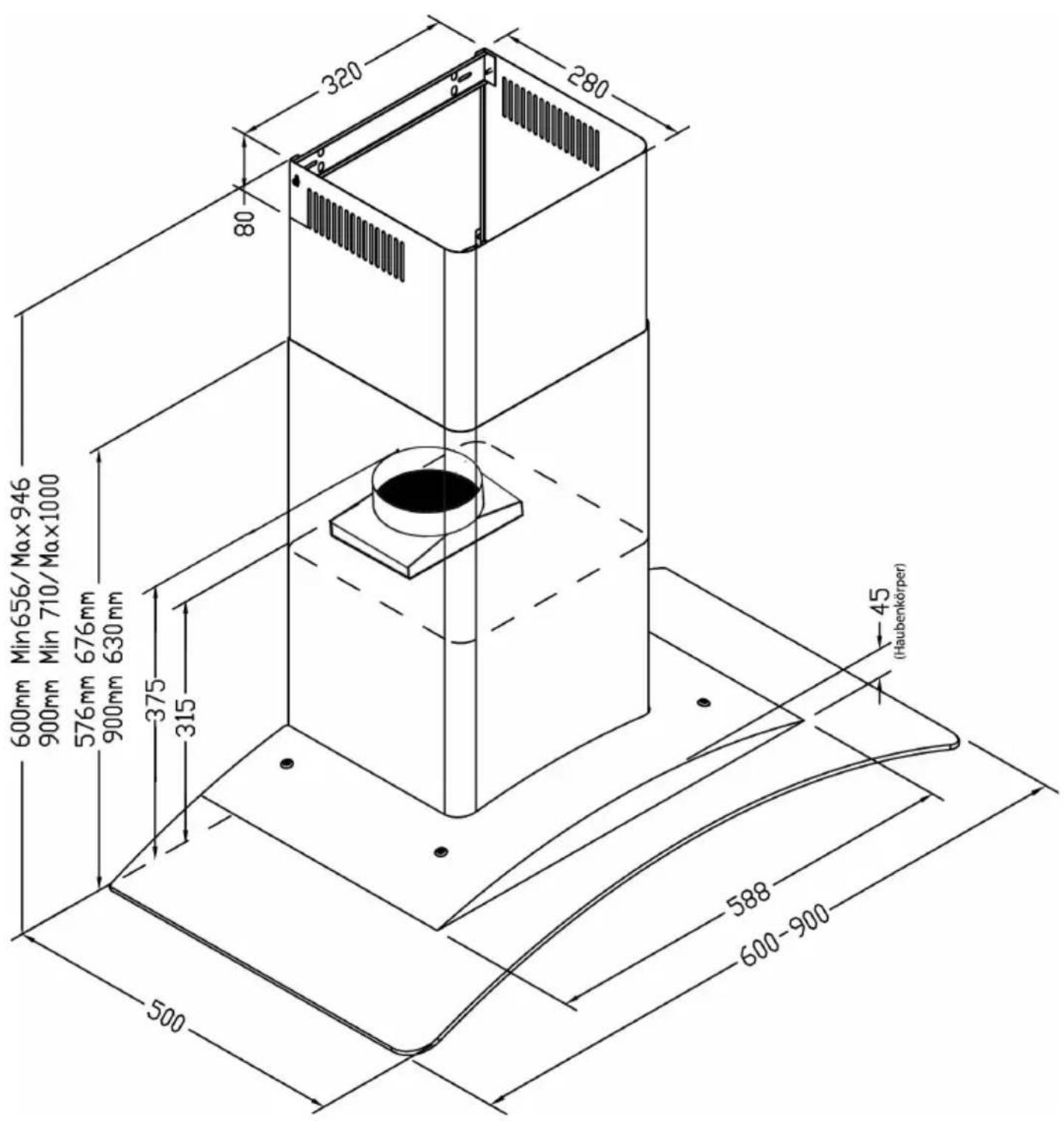 ORANIER Molan Isola 90 E-V - Technische Daten - 1