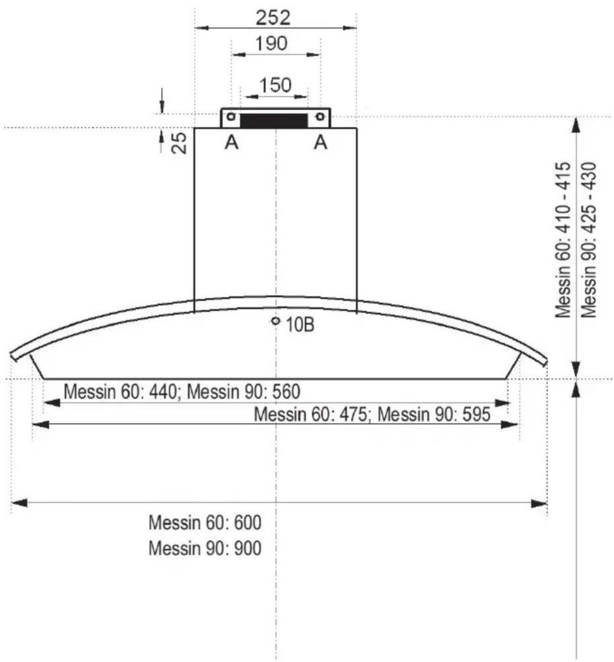 ORANIER Messin Isola 90 E-VD - Wandmontage - 2