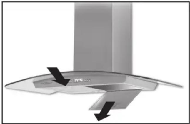 ORANIER Messin Isola 90 E-VD - Abnehmen der Metallfettfilter - 1