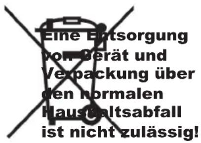 ORANIER Lissero 80 E-VD - Hinweise zur Entsorgung - 1