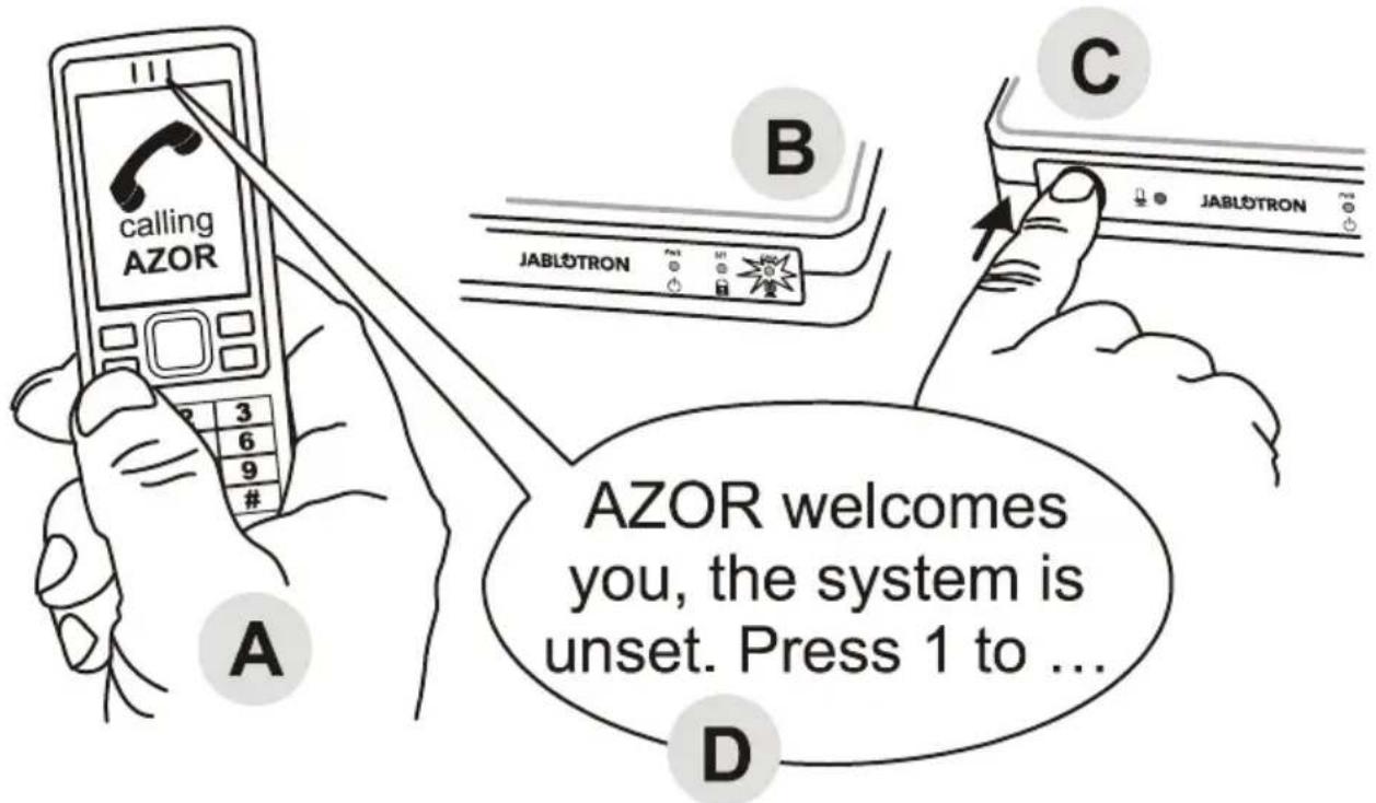 Joblotron Azor GSM Mini - Enrollment of a telephone - 1