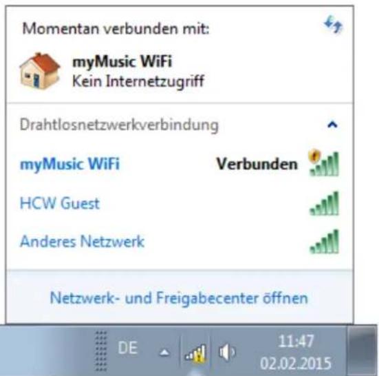 HAUPPAUGE MyMusic Wi-Fi - Einrichtung des Netzwerks über einen Windows PC oder Mac Computer - 3