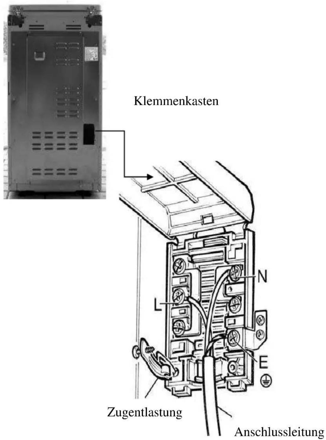 EMAX UEV 500 K - Elektrischer Anschluss / Netzanschluss - 1