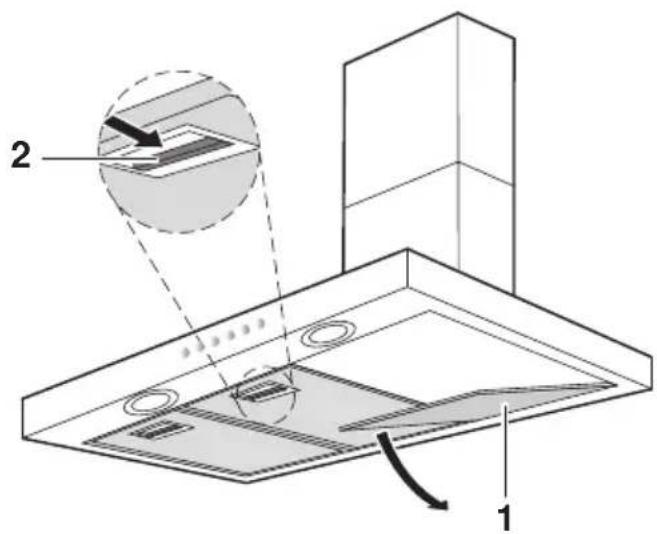 V-ZUG DI-SE - Ausbau Fettfilter - 2