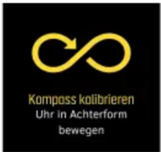 Kompass kolibrieren Uhr in Achterform bewegen