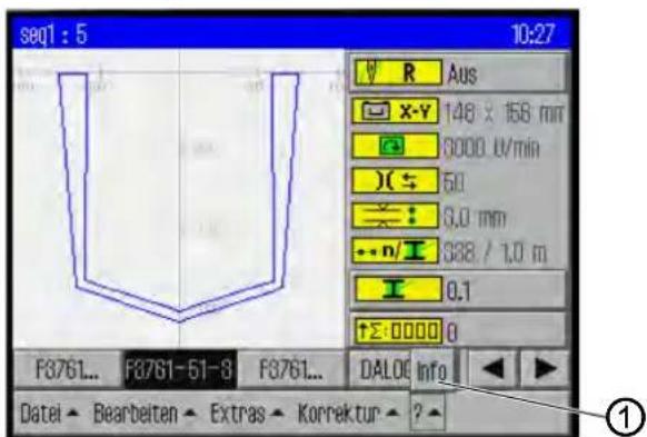 Dürkopp Adler 906 - Informationen zur eingesetzten Software-Version abrufen - 1