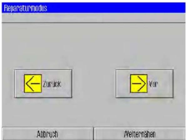 Dürkopp Adler 906 - Naht nach Fehler im Reparatur-Modus fortsetzen - 2