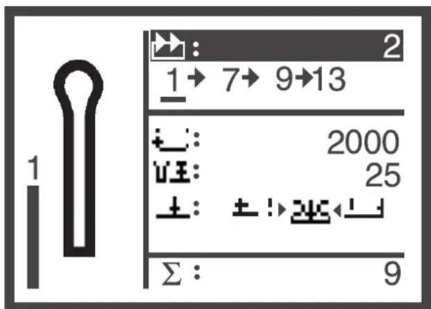 Dürkopp Adler 589 - Löschen eines Knopfloches - 1