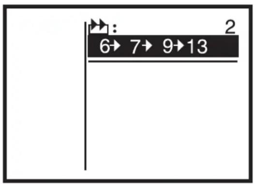 Dürkopp Adler 589 - Knopflochreihenfolge - 1