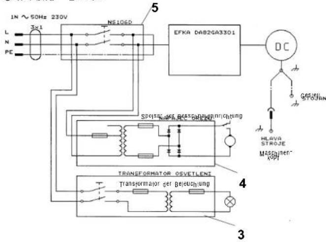 Dürkopp Adler 4182I-1 - 4'2'1 Speisung 1 x 230 V - DC motor - 2