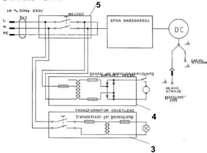 Dürkopp Adler 4181i-3 - 4'2'1 Speisung 1 x 230 V - DC motor - 2