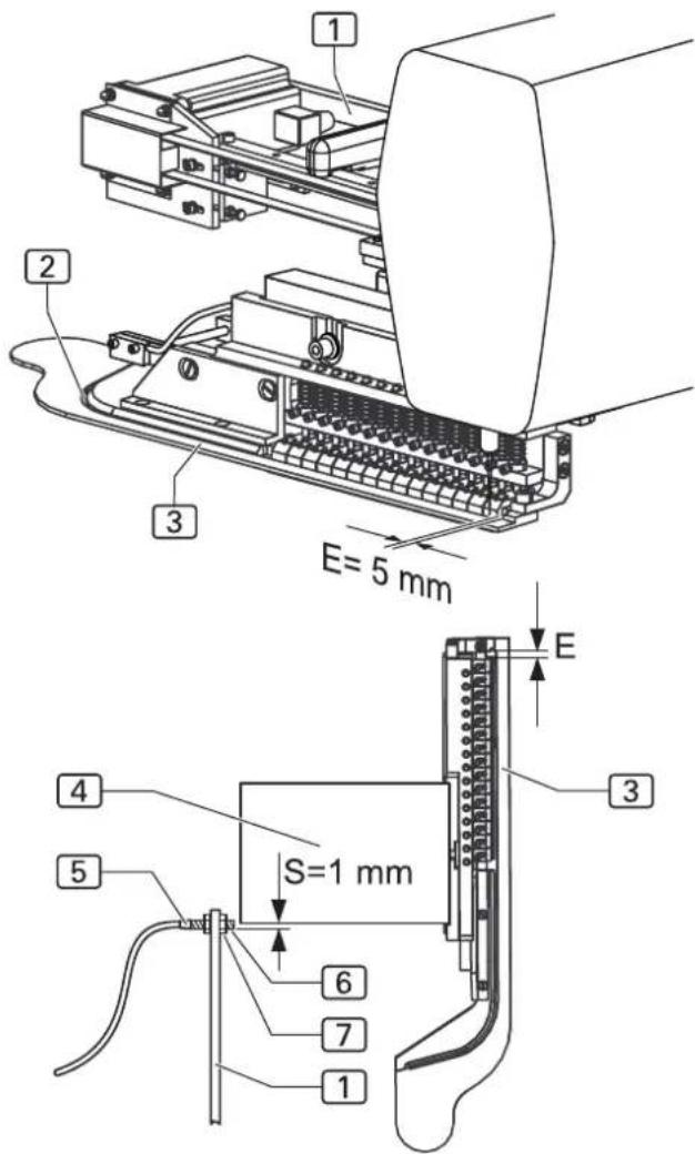 Dürkopp Adler 1911-5 - Sicherheitsinitiator justieren - 1