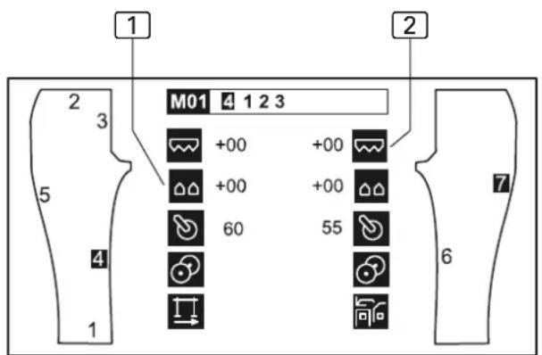 Dürkopp Adler 1365-5 - Schnellverstellung, Abb. 9: - 1