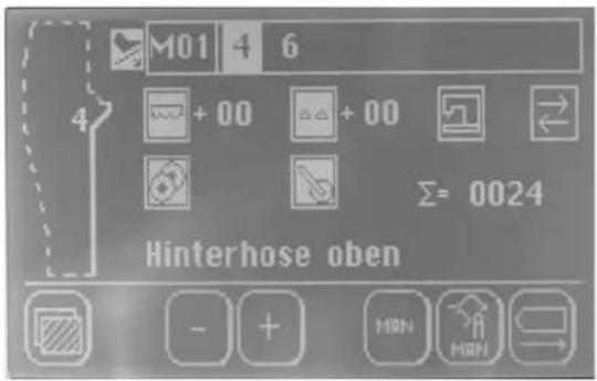 Dürkopp Adler 1281-5 - 6.4.4ManuellesNähen, gesteuertüberdasFußpedal - 1