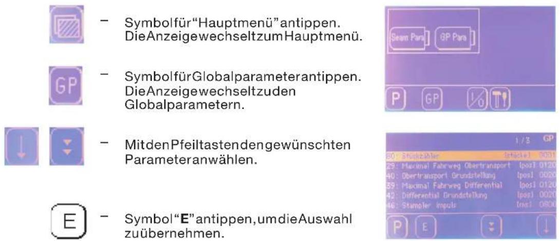 Dürkopp Adler 1280-5 - 6.4.5.5Globalparameter - 1