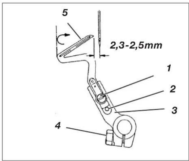 Dürkopp Adler 1280-5 - Abstanddeslinken Greiferszur Nadel - 1