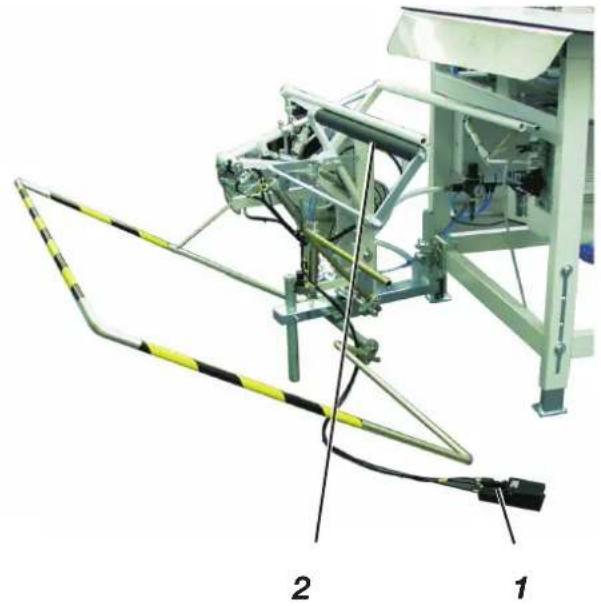 Dürkopp Adler 1280-5 - Konturenführungüber Knieschalter (Zusatzausstattung) - 2