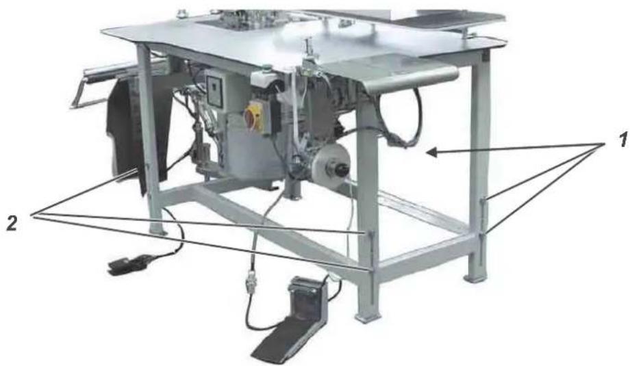 Dürkopp Adler 1225-5 - 3.2Arbeitshöheeinstellen - 1