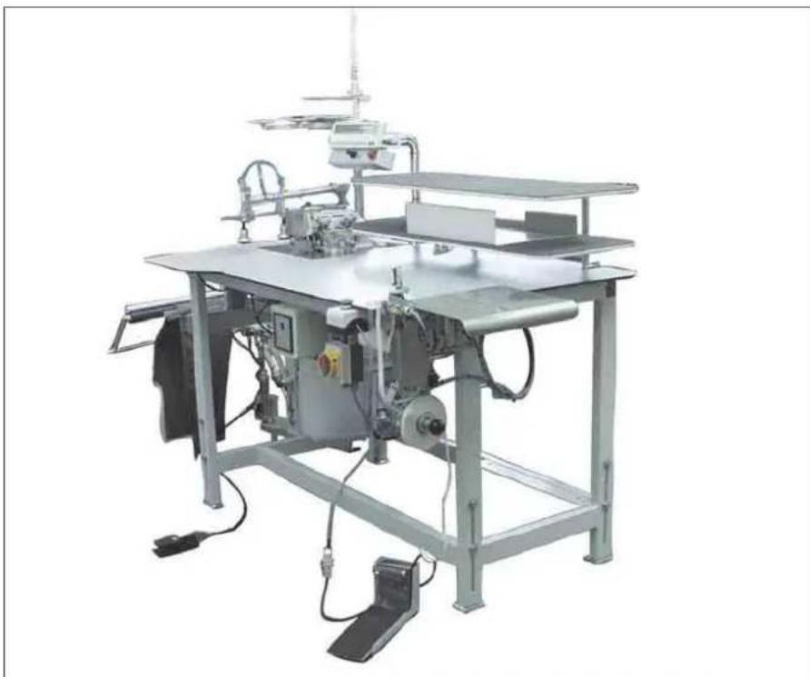 Dürkopp Adler 1225-5 - Einkopf-Umstechanlage fürHosenmitKniefutter - 1