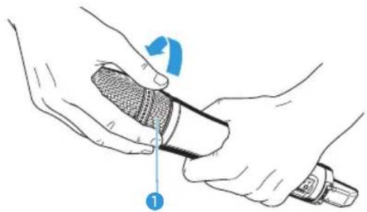 SENNHEISER SKM 100 G3 - Changing the microphone head - 1