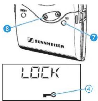 SNNHEISER 8 7 LOCK ④