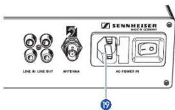LINE IN LINE OUT ANTenna SENNHEISER MUSIC & SMART AC POWER IN 19