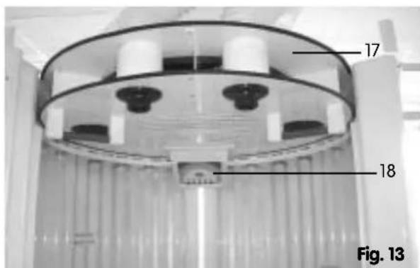 Dr. Kern Tancan 4000 - Note: The operating panel (18) must not be bolted to the lower plate yet! - 1