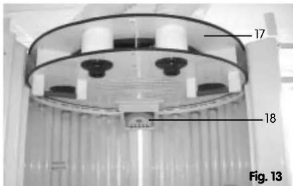 Dr. Kern Tancan 8000 - Note: The operating panel (18) must not be bolted to the lower plate yet! - 1