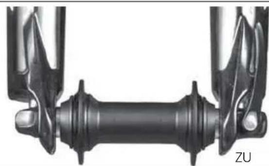 IDEAL Bump - Ausbau eines Vorderrades mit Schnellspanner - 2