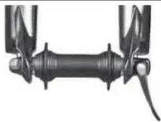 IDEAL Bump - Ausbau eines Vorderrades mit Schnellspanner - 3