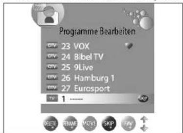 Tevion LCD TV 2294 - Sender verschieben - 1