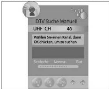 Tevion LCD TV 2294 - DVB-T-SENDER MANUELL SPEICHERN - 1