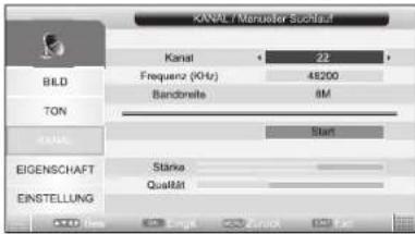 Tevion LCD TV 1594 - DVB-T-Sender manuell speichern - 1