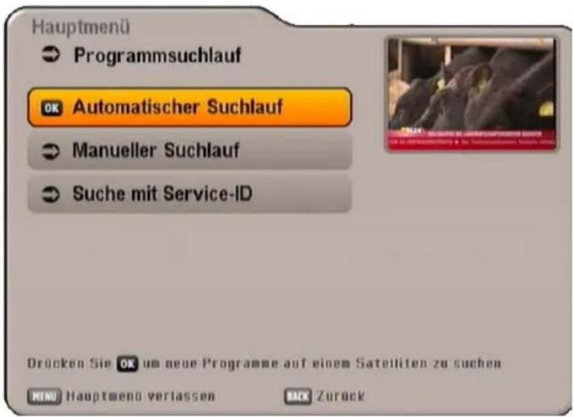 KATHREIN UFS SW - PROGRAMME SUCHEN (PROGRAMM-SUCHLAUF) - 1