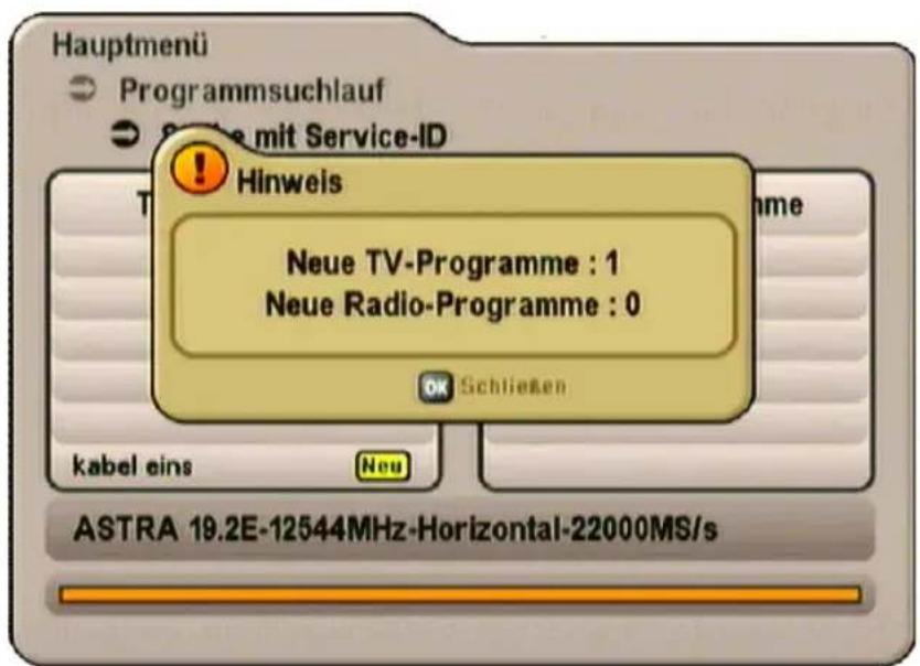 KATHREIN UFS SW - Service-ID - 1