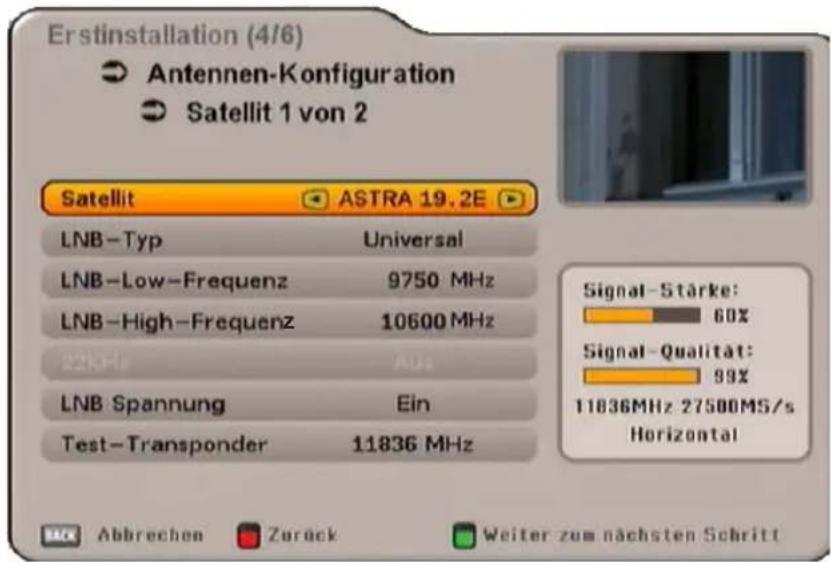 KATHREIN UFS SW - Anzahl Satelliten - 2