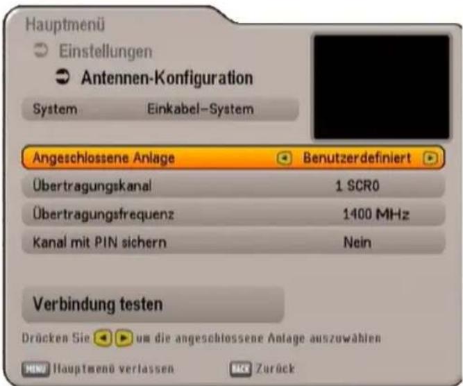 KATHREIN UFS SW - ERST-INSTALLATION: Einkabel-System (Manuell) - 2