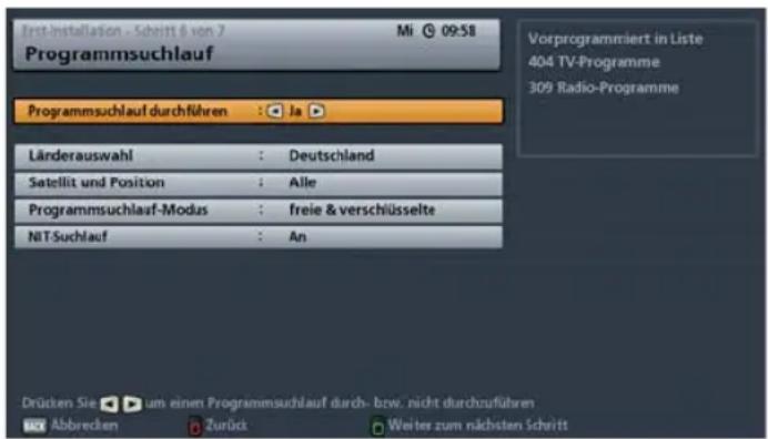 KATHREIN UFS 923 - Satellit und Position - 1