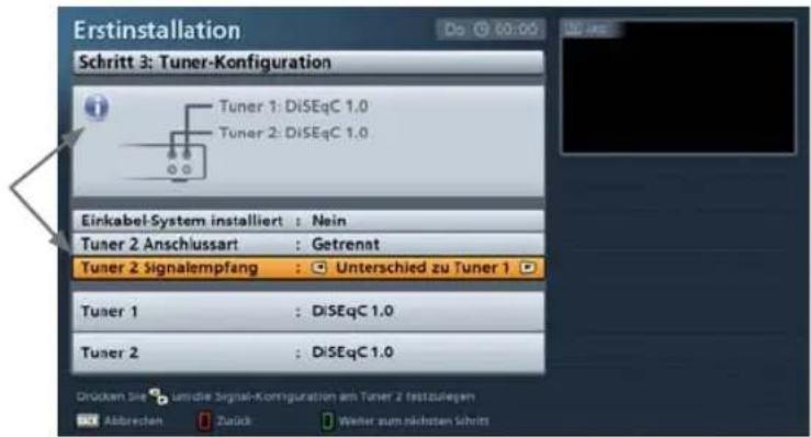 KATHREIN UFS 923 - Unterschied zu Tuner 1: - 1