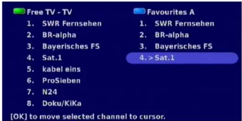 KATHREIN UFT 671 - MOVING/SORTING A CHANNEL - 2