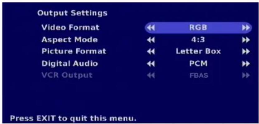 KATHREIN UFT 671 - OUTPUT SETTINGS - 1