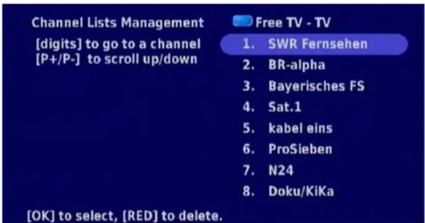 KATHREIN UFT 671 - CHANNEL LISTS MANAGEMENT - 1