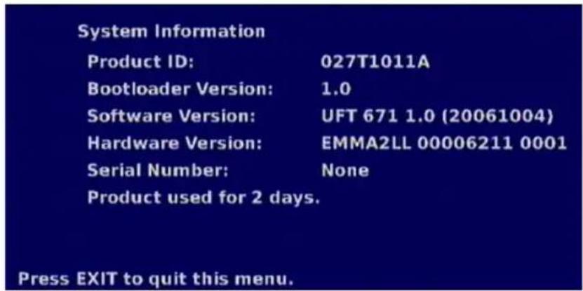 KATHREIN UFT 671 - SYSTEM INFORMATION - 1