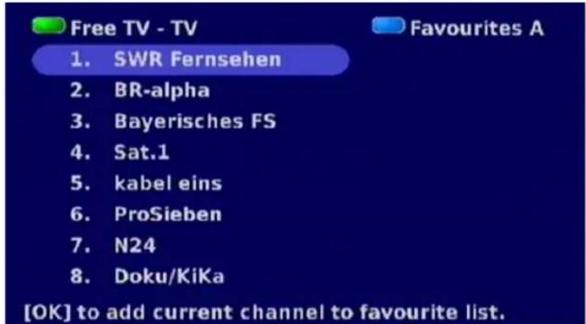 KATHREIN UFT 671 - FAVOURITE LISTS - 1